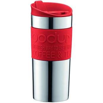 BODUM TRAVEL MUG - RED/SILVER